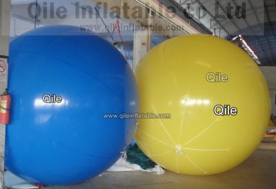 China Yellow Blue  Inflatable Advertising Balloons For Commercial Advertising 2.5m Diameter for sale