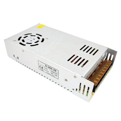 China AC/DC 110v 220v 36v Power AC to DC 10A 360W Switching Power Supply for sale