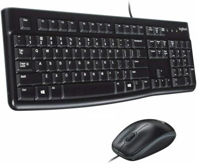 China plug & Game Logitech MK120 920-002565 Combo Plug and Play Wired USB Keyboard and Mouse for sale