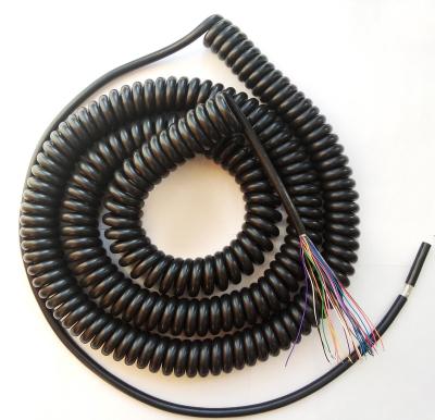 China Other Manual CNC Pulse Generator MPG Hand Wheel Encoder 21 Cores Spring Spiral Cable for sale