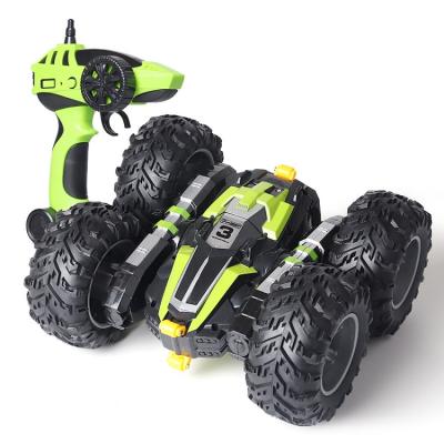 China 2021dropshipping Eco-friendly Material Kids Cool Radio Control Toy High Speed ​​Remote Control Double Side Stunt Race Car for sale