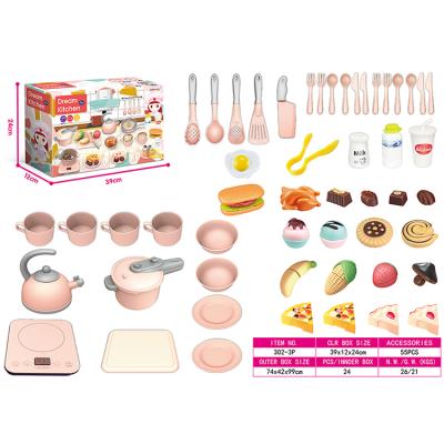 China Durable High Quality Pretend Play Baby Cooking Kitchen Accessories Toy Set For Kids Playing for sale