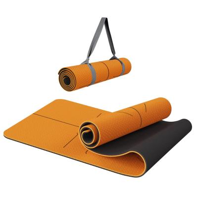 China High Density Yoga Mat With Carry Bag Tape Mat Customized Gym Fitness Mat 8mm Yoga Tape OEM Tape for sale