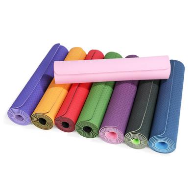 China Folding Exercise Band Cheap Gym Mat With Strap 6mm Band Yoga Mat Custom Mat Eco Friend for sale