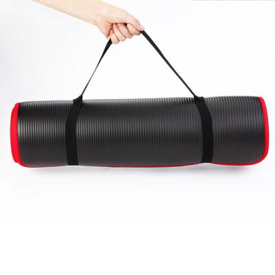 China Eco-friendly Amazon NBR Mat 10mm Pilates Yoga Exercise Mat NBR Yoga Mat With Locked Edge for sale