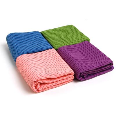 China Yoga Exercises Anti Slip Yoga Mat Towel With Custom Logo MicroFiber Wholesale Towel Yoga Silicone Towel for sale