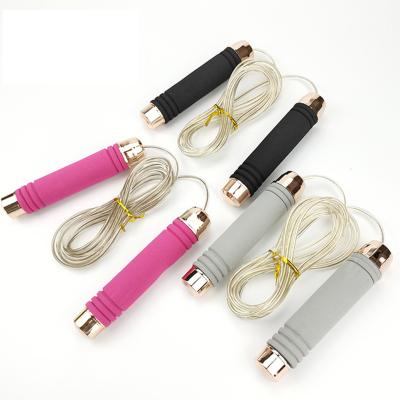 China PVC Home Exercise Jump Rope Anti Slip Handles Jump Rope Tangle-Free Custom Logo PVC Jump Rope For Fitness for sale