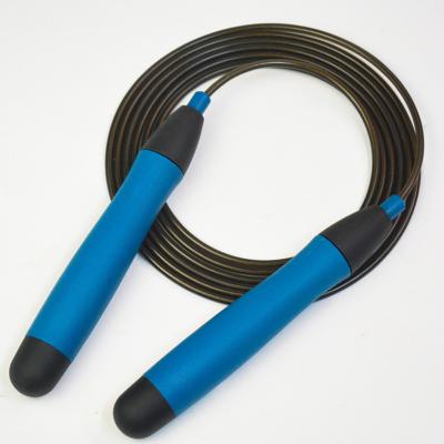 China ABS Exercise Speed ​​Jump Rope Home Gym Fitness PVC Weighted Jump Rope With Long Handle for sale