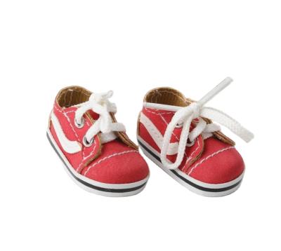 China Trendy Fashion Style 4CM Doll Shoes Red Suede Doll Shoes Sneakers For 15cm EXO Plush Doll Toys for sale