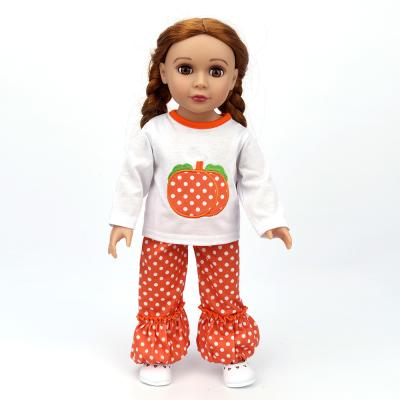 China 2021 New Soft Toy Polka Dot Doll Clothes Outfits For 18