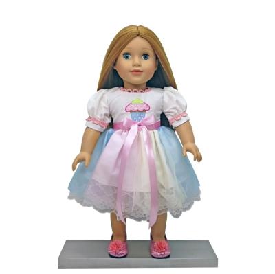 China Cartoon Toy Wholesale Blonde Hair Medium Skin 18 American Girl Doll for sale