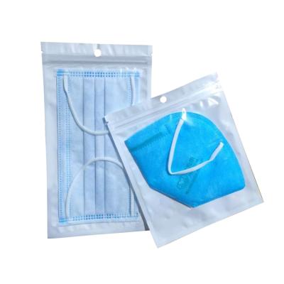 China Wholesale Stock Factory Price Safety Zipper Pouch Plastic Bags Surgical Medical Disposable Pouch Face Mask Packaging Plastic Bags for sale