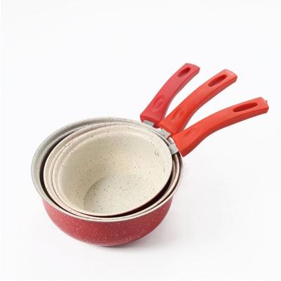 China Practical Milk Pot Stainless Steel Pans Cookware Stainless Steel Pans Sustainable Cooking Hot Saucepan for sale