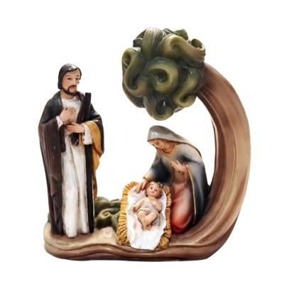 China Europe And American Western Religious Crafts Of Jesus Born Scene Baby Groom Home Office Decorations Jesus Madonna Saint Mary Jesus Gifts Resin for sale