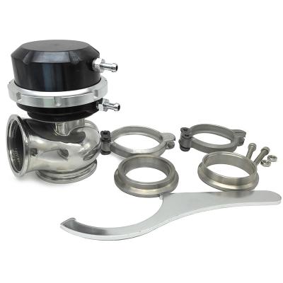 China Stainless Steel/Aluminum V-Band 50mm & Flange 7/10/12 PSI External Turbo Wastegate (Black) for sale