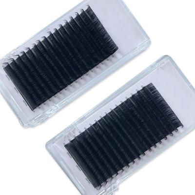 China Long Hot Selling Natural Korean Custom Silk Premium Eye False Eyelashes Different Black Eyelash Extensions for sale