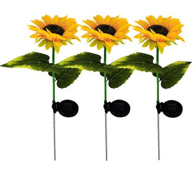 China Can Customize Roses Lawn Landscape Solar Led Flower Street Garden Light Sunflower Sunflower Light for sale