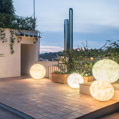 China Can use indoor or outdoor outdoor led ball lights outdoor/indoor rechargeable led moon lamp ball light for garden path way for sale