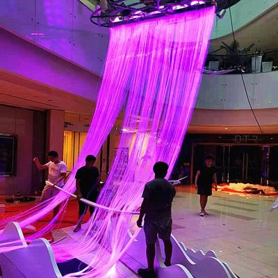 China Can be customized to any size and any pattern Ceiling Light Kit Curtain Fiber Optic Light Fiber Optic Rain Drop for sale