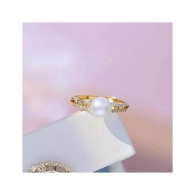 China TRENDY Temperament Personality Insti Pearl Sweet and Cute Carry Jewelry Sterling Silver Good Quality 925 Fashion Rings for sale