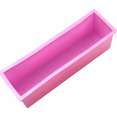 China 1200ml Soap Candle Loaf Mold Loaf Soap Making Tool Rectangular Viable Silicone DIY Handmade Soap Molds for sale