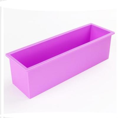 China 1200ml Viable Handmade Rectangular Soap Candle Loaf Mold Loaf Soap Making Tool Silicon Mold Soap for sale