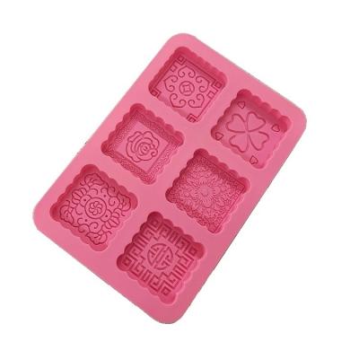 China Viable Wholesale Diy Tools Cookie Molds Kitchen Moon Ccake Concrete Silicone Cake Baking Mold for sale