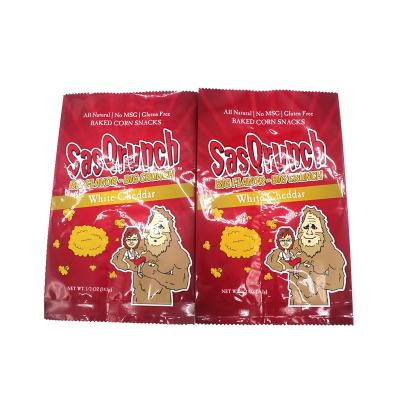 China China Moisture Proof OEM Customized Industrial Surface Packing Pouch Logo For Baked Corn Snacks 2 oz Finish Engraving Or Glossy Digital Printing for sale