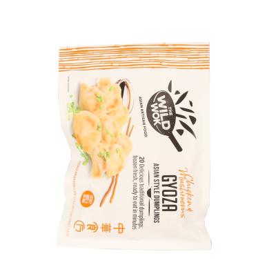 China Customized Moisture Proof Frozen Food Packaging Bags With Custom Logo Food Grade Plastic Mylar Bags For Dumplings for sale