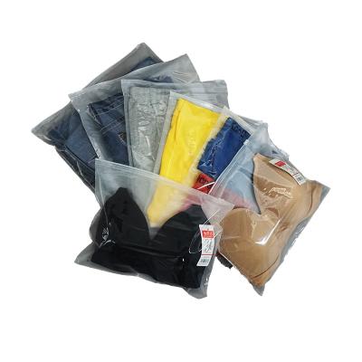 China shoes & High Quality RTS Apparel Double Frosted Outdoor Apparel Bag Eva Plastic Zipper Bags for sale