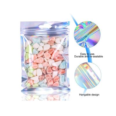 China Free Sample Custom Printing Moisture Proof Stand Up Food Packaging Pouches Zipper Hologram Dry Plastic Bags for sale