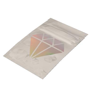 China Free Sample Hologram Zipper Bag Food Grade Plastic Pouches Moisture Proof Custom Printed Mylar Plastic Bag For Food With Logo for sale