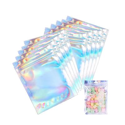 China Moisture Proof Custom Printed Ziplock Bags For Earring / Bracelet / Jewelry Small Plastic Packaging Zipper Hologram Bags Food Grade OEM for sale