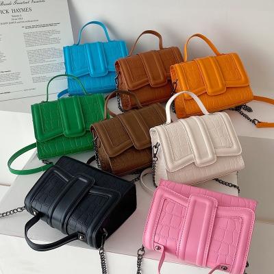 China Fashion Bag Supplier New Latest Synthetic Solid Color Leather Cross - Famous Brand Luxury Designer Handbags Body Messenger Shoulder Bags for sale