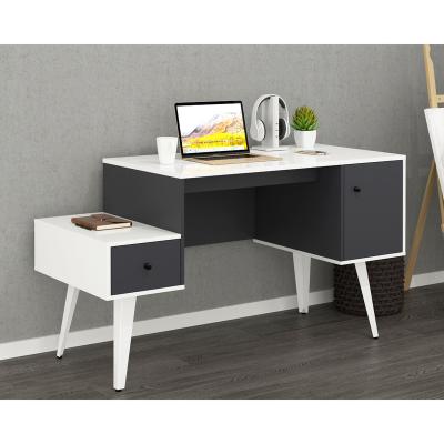 China Cheap Cooling Cooling Corner Computer Desk Modern Design Style MDF Home Office Furniture Wooden Flat Wood Top Computer Table for sale