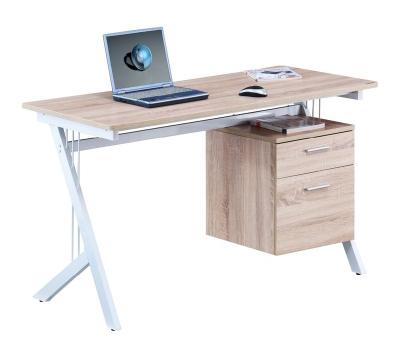 China Removable Cover Wooden Desktop Computer Table With Filing Cabinet for sale