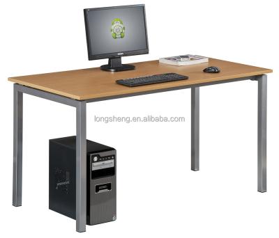 China Simple PC Desk MDF Metal Computer Table With Simple Design And Stable Structure In Oak for sale