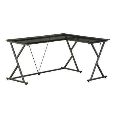 China Commercial furniture L shape computer desk supply table for sale