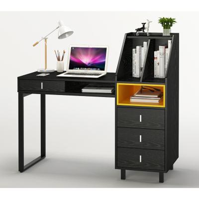 China Multifunctional Steel Metal Modern Home Work Table Simple White Modular Office Computer Table Wood Desk for sale