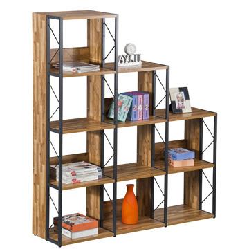 China Contemporary bookstore 4 layers wooden book display rack for sale