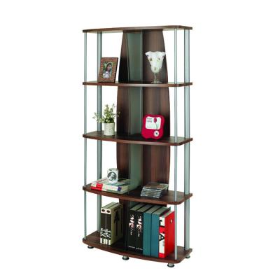 China Modern Wood Type Bookstore Bookcase Wall Mounted Book Rack for sale