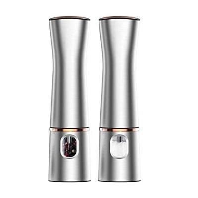 China Viable Electric Automatic Pepper Grinder Stainless Steel Salt and Pepper Grinder Kitchen Spice Grinder for sale