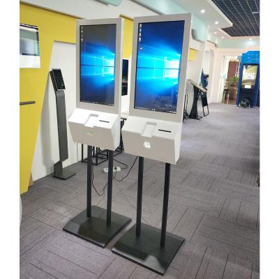 China QR code/NFC/Wireless/Printer/LOGO charge 27 inch self service touch screen smart interactive order kisoks for sale