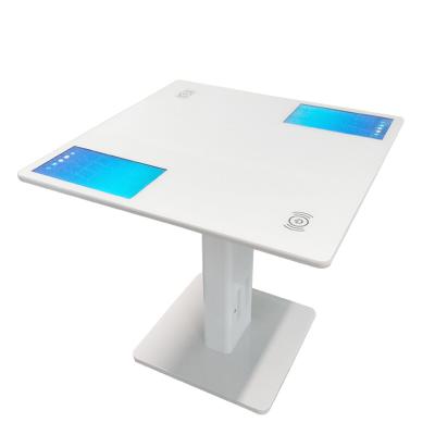 China QR code/NFC/ wireless charging/Printer/LOGO 13.3 inch touch screen smart waterproof self-serveice tables for sale