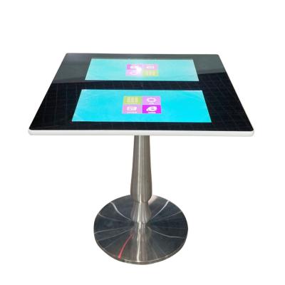 China NFC/Wireless QR Code/Printer/LOGO Charge Wifi /Wireless Charge 21.5 Inch Dual Screen Waterproof Android Touch Tables for sale