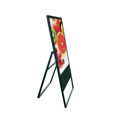 China 3G/4G/Camera/Printer/Human Sensor/LOGO 43 inch Advertising Portable Indoor Floor Stand Kiosk Display Slim Digital LCD Poster for sale