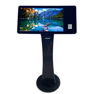 China Indoor Advertising Transparent Lcd Show 21.5Inch Android Touch Screen Kiosk Retail Black Digital 2K LCD Video Portable Display For Shopping Mall for sale