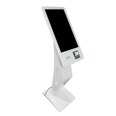 China Hot Sale 21.5Inch Self-checkout Touch Screen Indoor Android Kiosks With Printer Work For Shopping Mall for sale