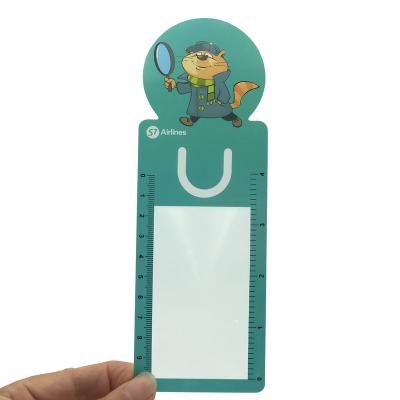 China Eco-friendly PVC Benchmark 3x Flat Magnifying Magnifying Eco-friendly Ruler For Promotion for sale