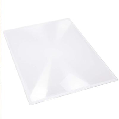 China Lightweight Portable Page Sheet 3X PVC Fresnel Magnifying Lens For Reading Small Patterns, Maps And Books for sale